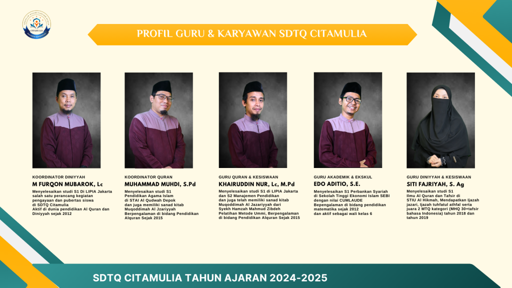 Profil Guru SDTQ Citamulia